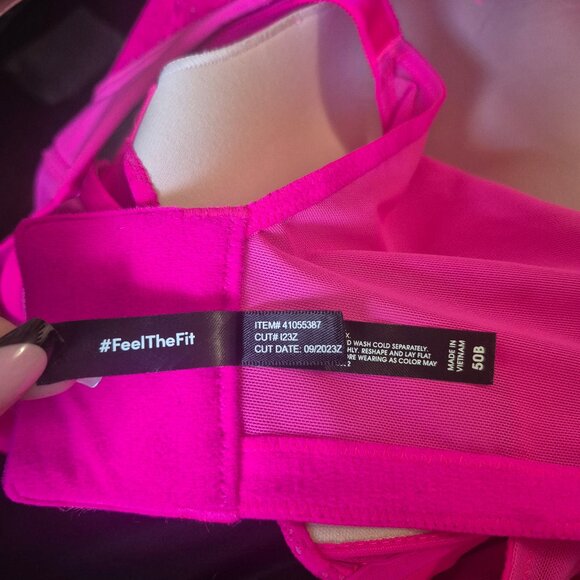 Torrid Hot Pink Lace Bra 50B Strappy Padded Sexy Plus Size Lingerie - Picture 8 of 10